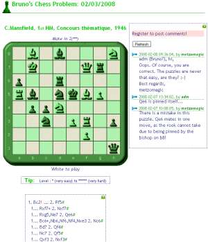 Bruno Chess Problem - Exemple
